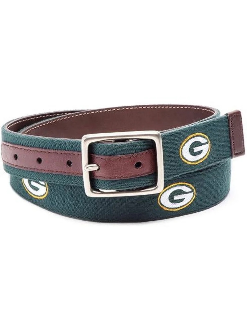 Jack Mason Green Bay Packers Reversible Belt, Size 38 Leather Stitching